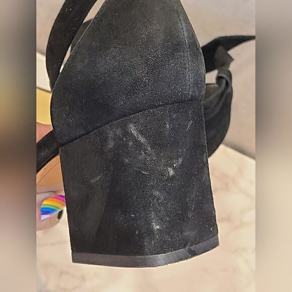 Alexandre Birman Black Suede Clarita Block Sandal, Date Night LBD | 9 (39) - Picture 15 of 16